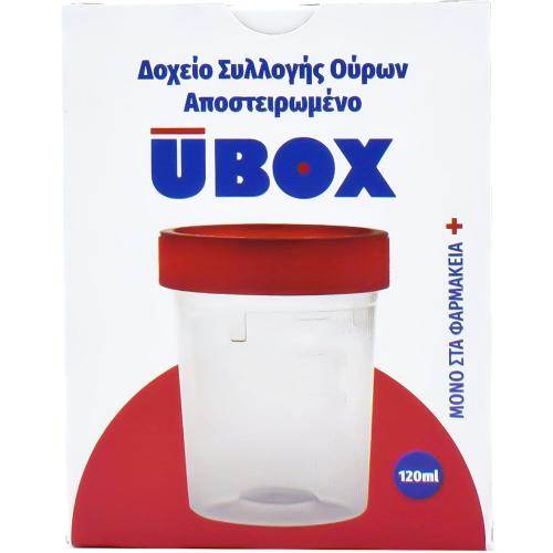 Alfacare Ubox Sterilized Urine Container Αποστειρωμένος Ουροσυλλέκτης με Βιδωτό Καπάκι 120ml, 1 Τεμάχιο